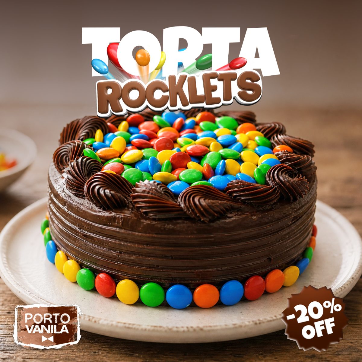 Torta Rocklets - 20 % off (10 a 12 porciones)